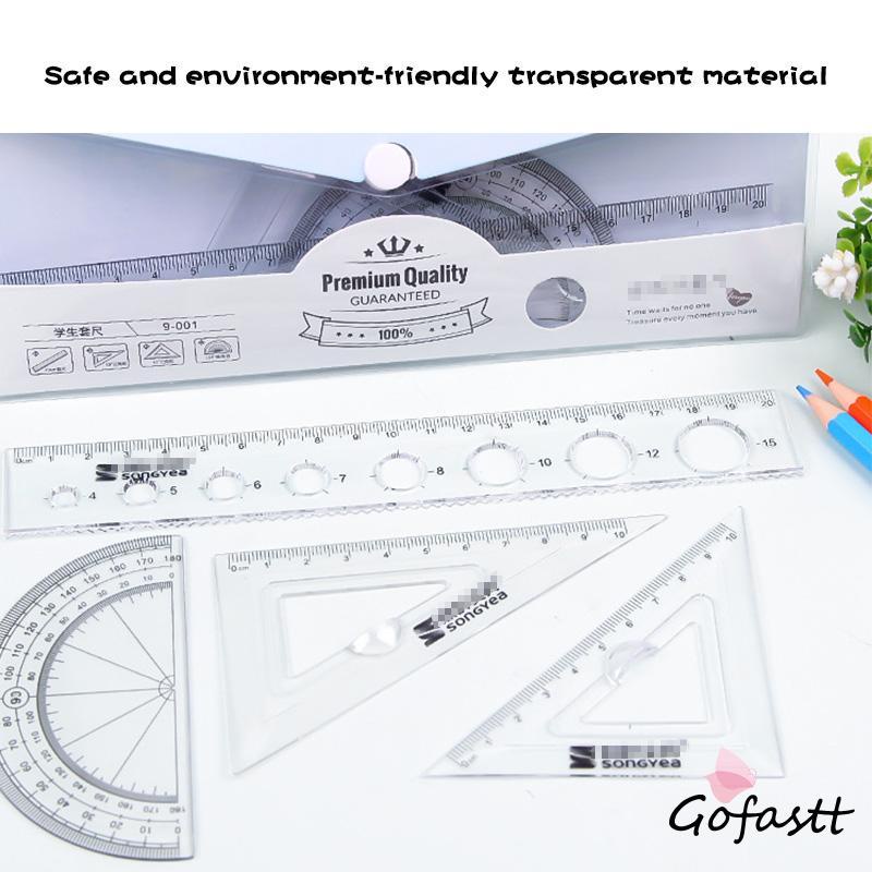

【COD】PENGGARIS PLASTIK 1 SET 4 MODEL / RULER 1SET G