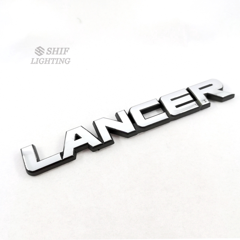 1pc Stiker Emblem Logo Lancer Bahan Abs Krom Untuk Bagasi Belakang Mobil Mitsubishi Lancer