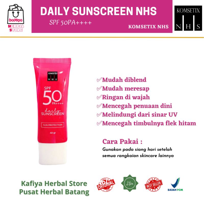 KOMSETIX NHS - SUNSCREEN NHS SPF50 - SUNBLOCK - SUNCARE - AWET MUDA