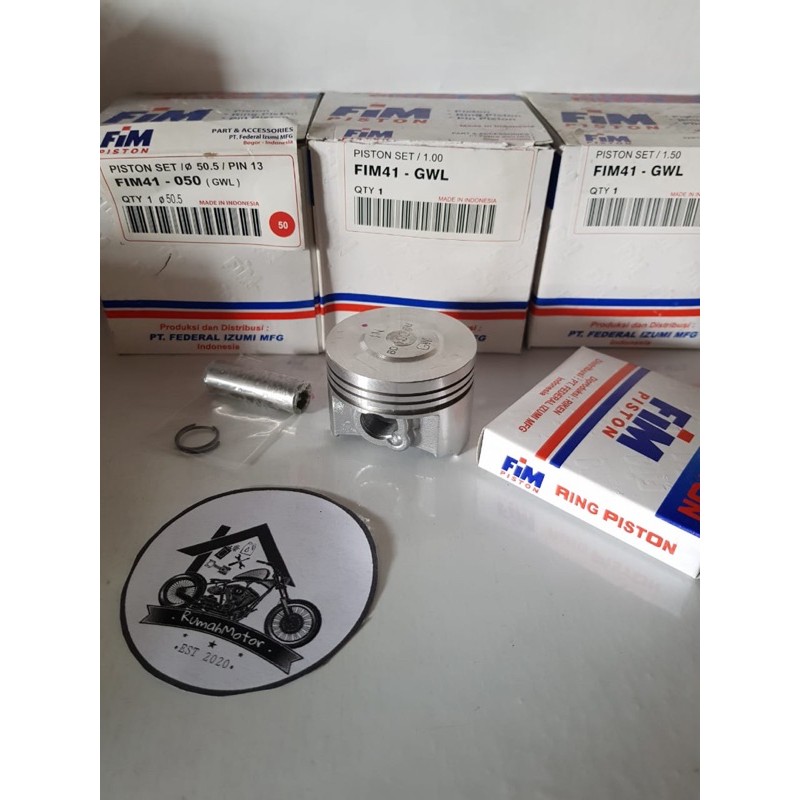 Piston Kit Fim 41 Pin 13 Grand Win Supra-X Legenda Fim41