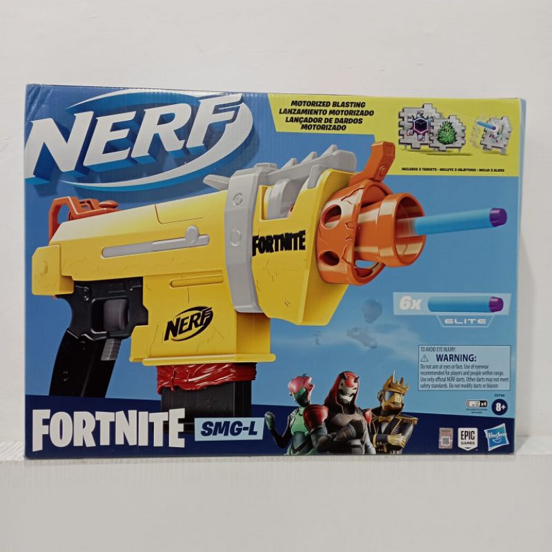 ori original hasbro epic games nerf fortnite SMG-L smg L mainan tembak tembakan anak main hadiah dart motorized blasting pistolan gift toy toys boy laki cowok pria koleksi pistol mainan collection game