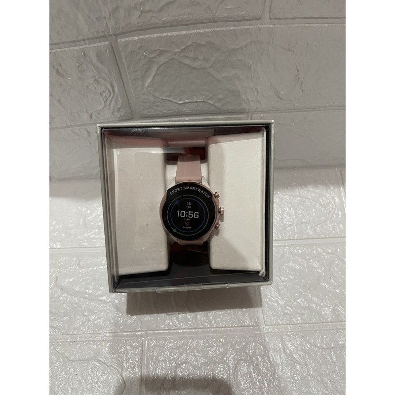 jam tangan fossil gen 4 preloved second strap silicon pink