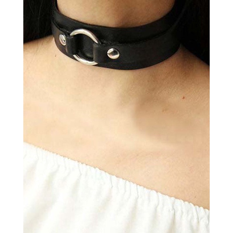 [CF009] Kalung Choker gothic metal o ring