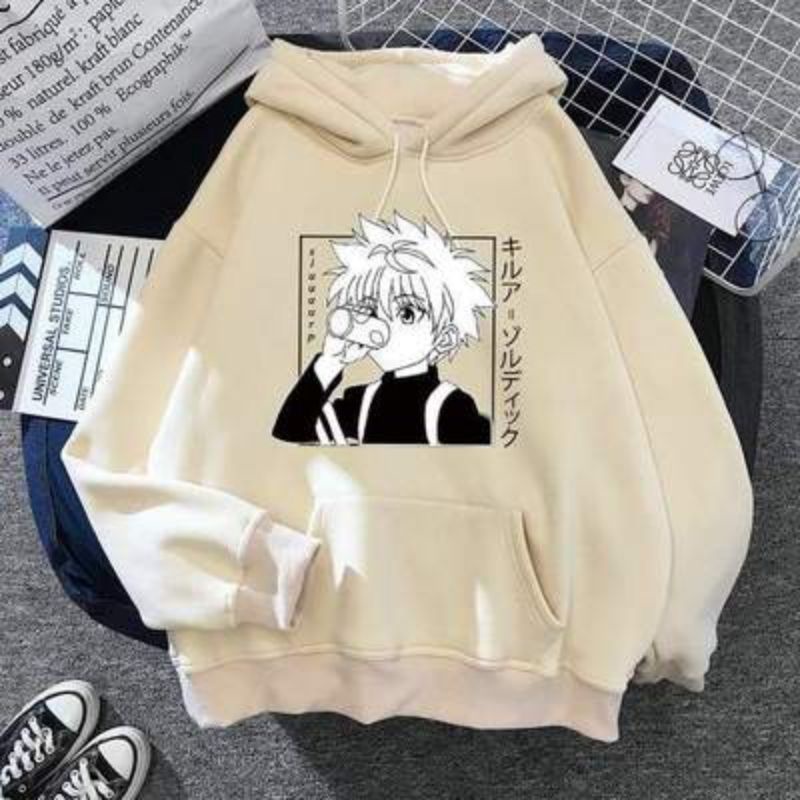 S - XXXXXL(6XL) Hoodie HUNTER X HUNTER BIGSIZE Hoodie Anime Killua zoldyck Jaket Japanese Hunter