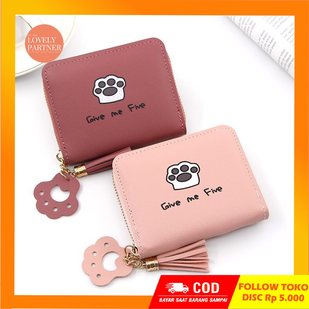 W37 Dompet Mini Wanita Motif Lucu Kantong Koin Cewek Kartu Uang Foto Cantik Women Wallet Perempuan Kulit PU Leather Hitam Lipat Kecil Panjang  Korea Pria Cowok Laki Laki Cowo Import Premium Murah Tas Dompet Wanita Import Cewe Cantik