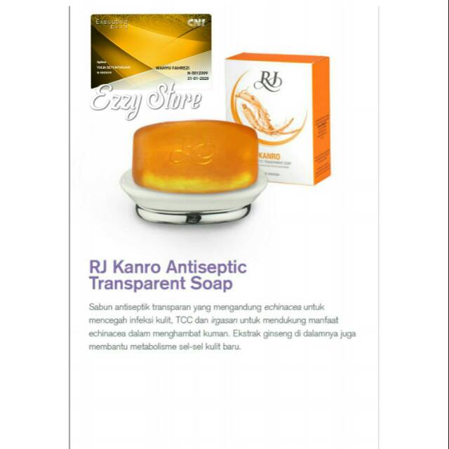 CNI RJ Kanro Antiseptic Transparent Soap