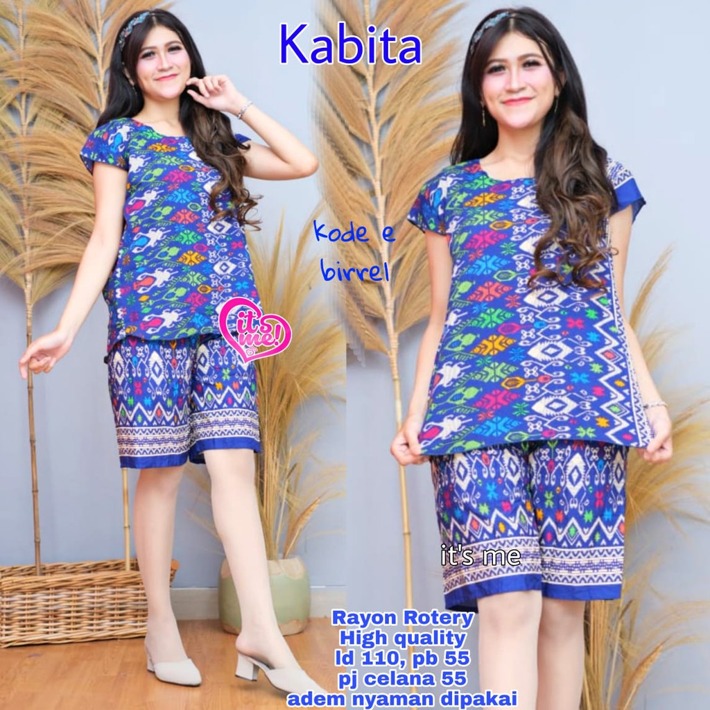 SETELAN WANITA BATIK CELANA PENDEK HOME SET KABITA RAYON SETELAN WANITA BATIK CELANA PENDEK HOME SET KABITA RAYON