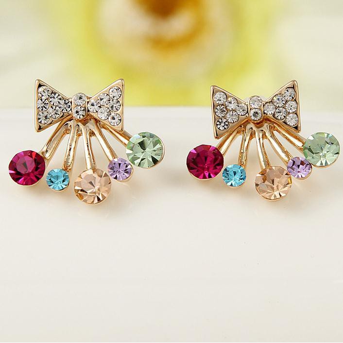 ✿AYN✿ Anting Tindik Mini Wanita RAINBOW FA88 Korea Fashion Women Earring Giwang Aksesoris Perhiasan Cewe