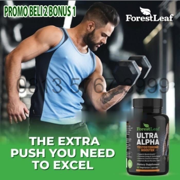 Promo 2 Botol Suplemen Pria Dewasa Ultra Alpha Testosterone Booster