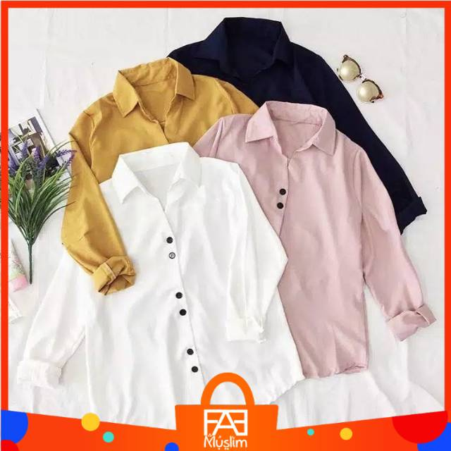 V Carol Tshirt / Kemeja Carol (Bahan Tebal)