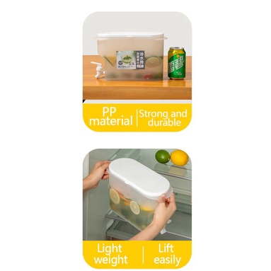 Dispenser Jus Portable Minuman Kulkas 3.5 Litter Dispenser Minuman