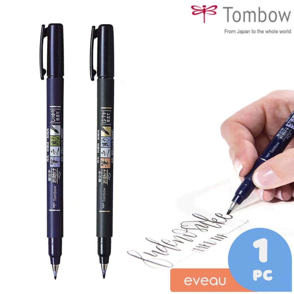 

[(BAYAR DITEMPAT) Tombow Fudenosuke Brush Pen Hard Tip Color/Black, Soft Tip Black, Twin Tip | Spidol Kaligrafi Satuan