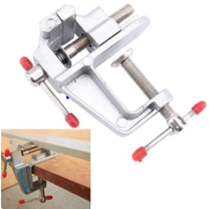 Clamp meja mini vise klem catok vise table alumunium penjepit benda