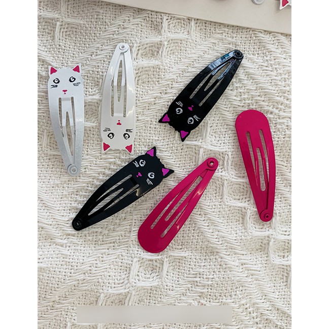 LRC Jepit Rambut Fashion Color Kitty Bb Clip Set F46370