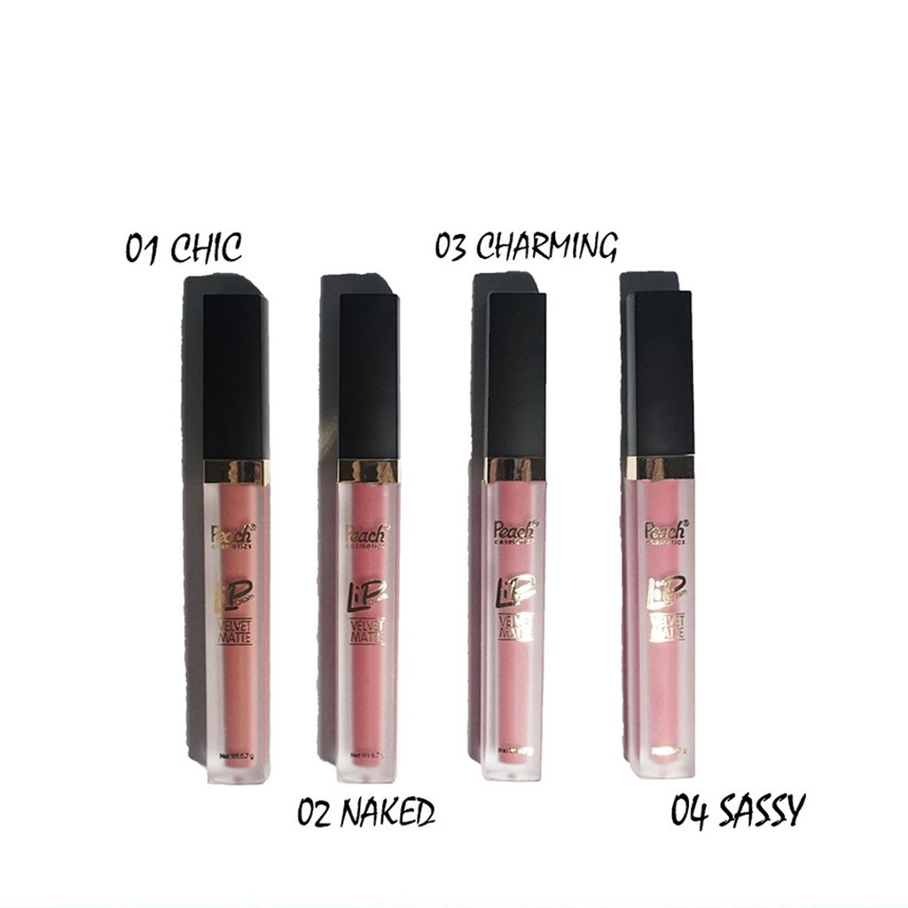 PEACH LIP CREAM VELVET MATTE / KOSMETIK BIBIR BPOM