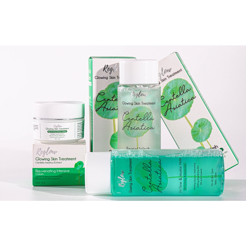 Reglow Skincare Original Bpom Paket Skin care Reglow dr Shindy Putri-Paket+Pouch+Gift
