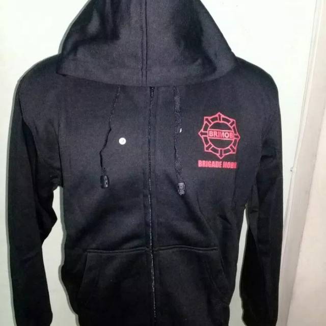 jaket hoodie sleting brimob | Jaket brimob | sweater brimob hitam | Sweater hoodie brimob dewasa
