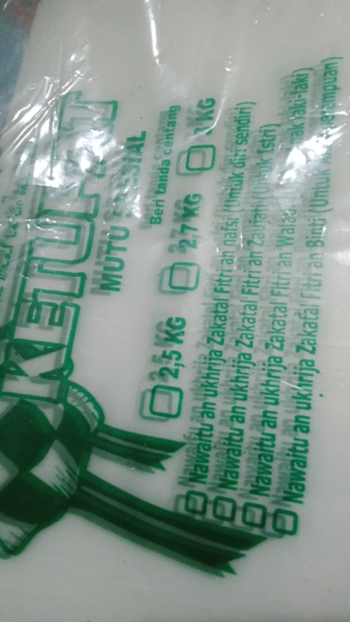 Plastik Beras Zakat Ketupat 3 Kg