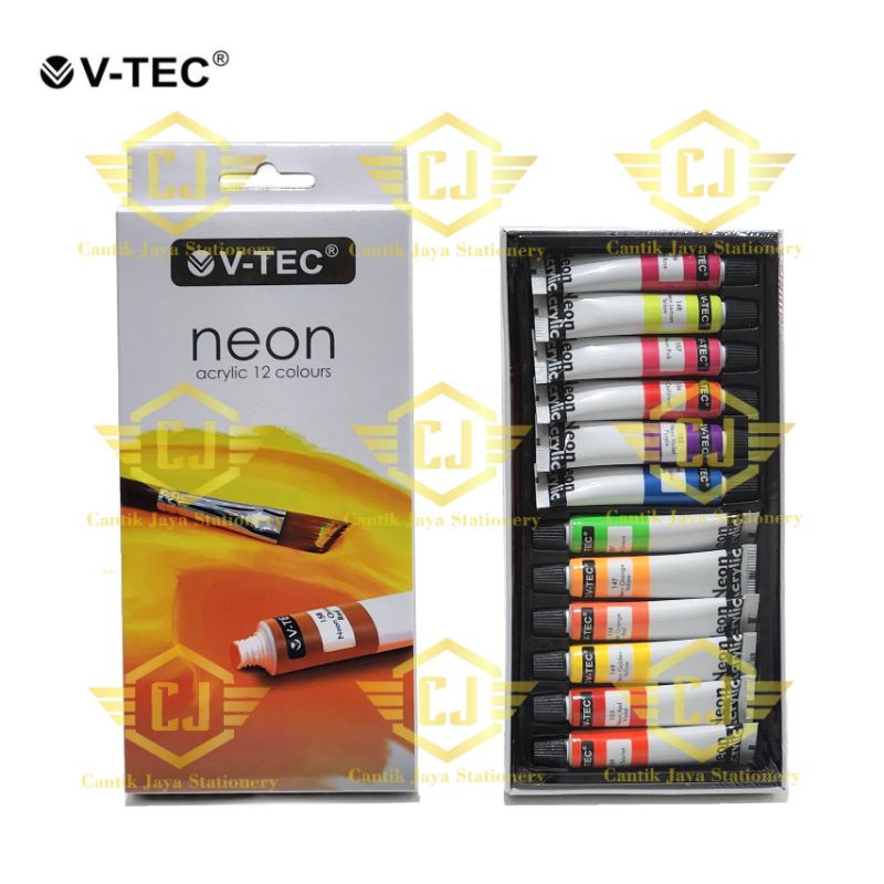 

Cat Acrylic Neon V-TEC NA-612 @6ml 12warna