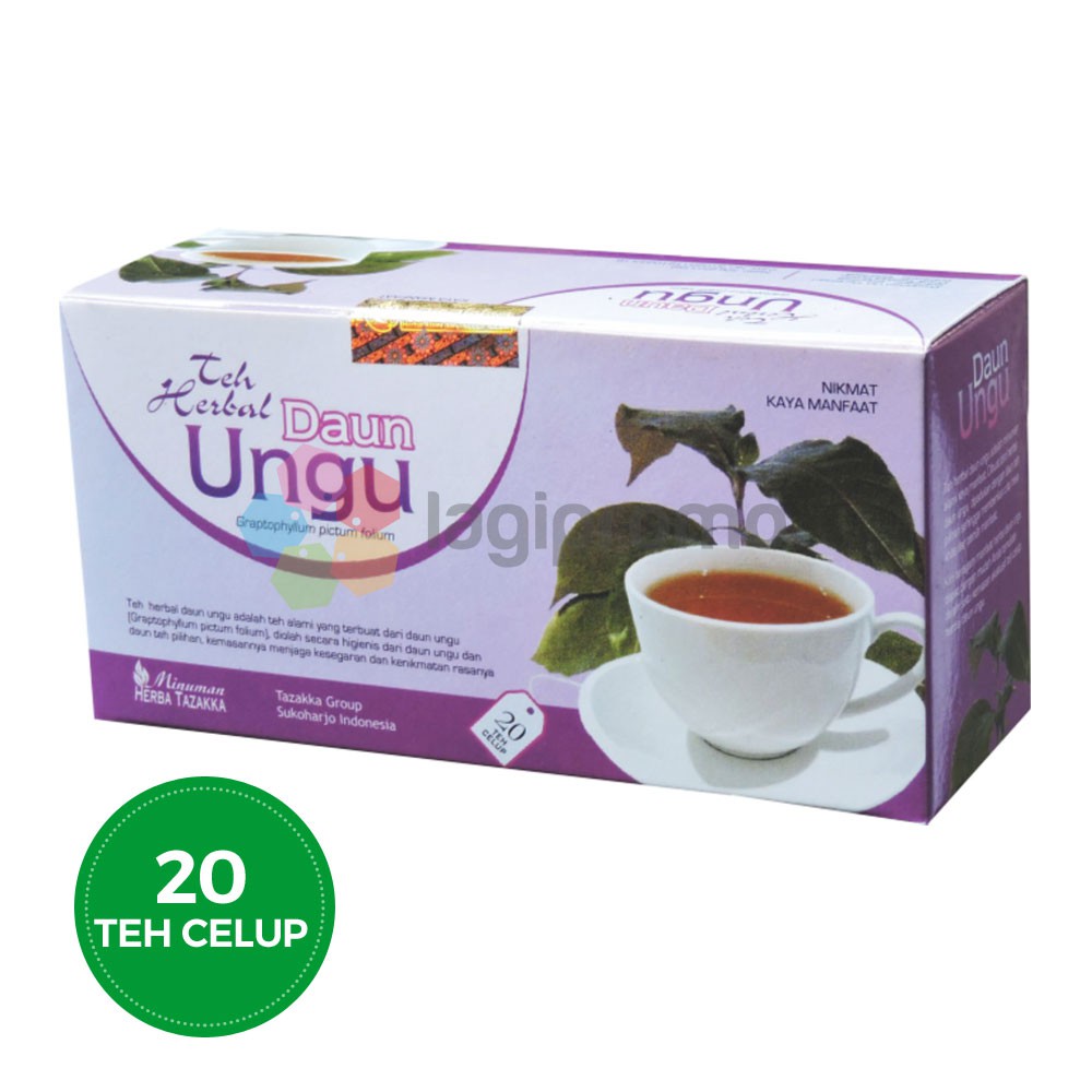

Tazakka Teh Celup Herbal Daun Ungu Obat Wasir Sembelit Peluruh Kencing Alami