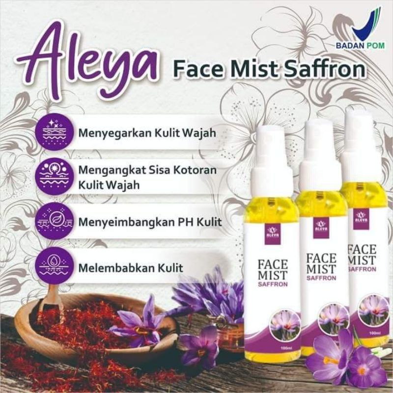 Face mist saffron aleya BPOM