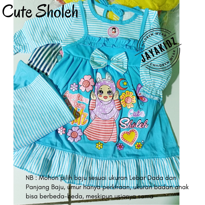Gamis Bayi Perempuan Usia Baby Newborn 0 6 12 Bulan - Baju Muslim Dres Anak Bayi Perempuan 0 3 6 12 Bulan 1 Tahun-4