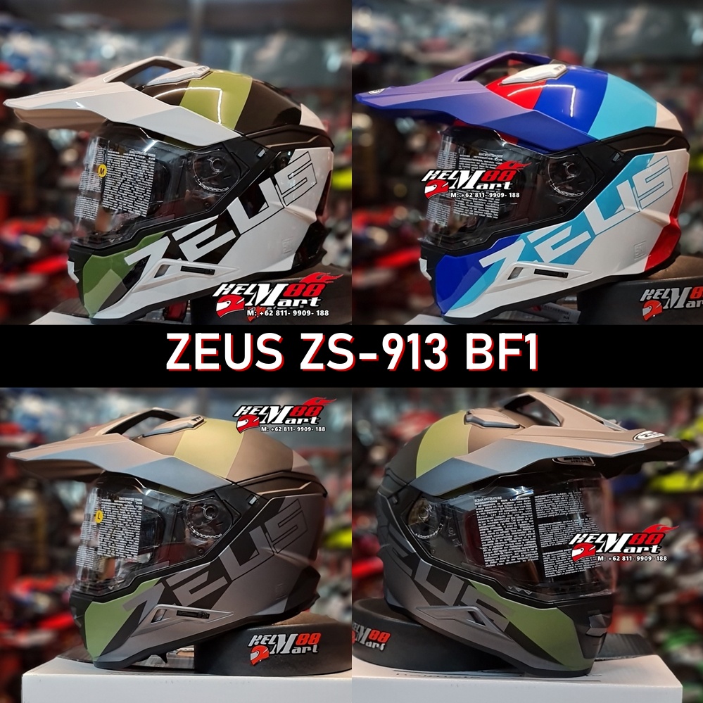 Jual Zeus Bf Helm Supermoto Helm Zeus Zs Zs Helm Adventure Helm Supercross