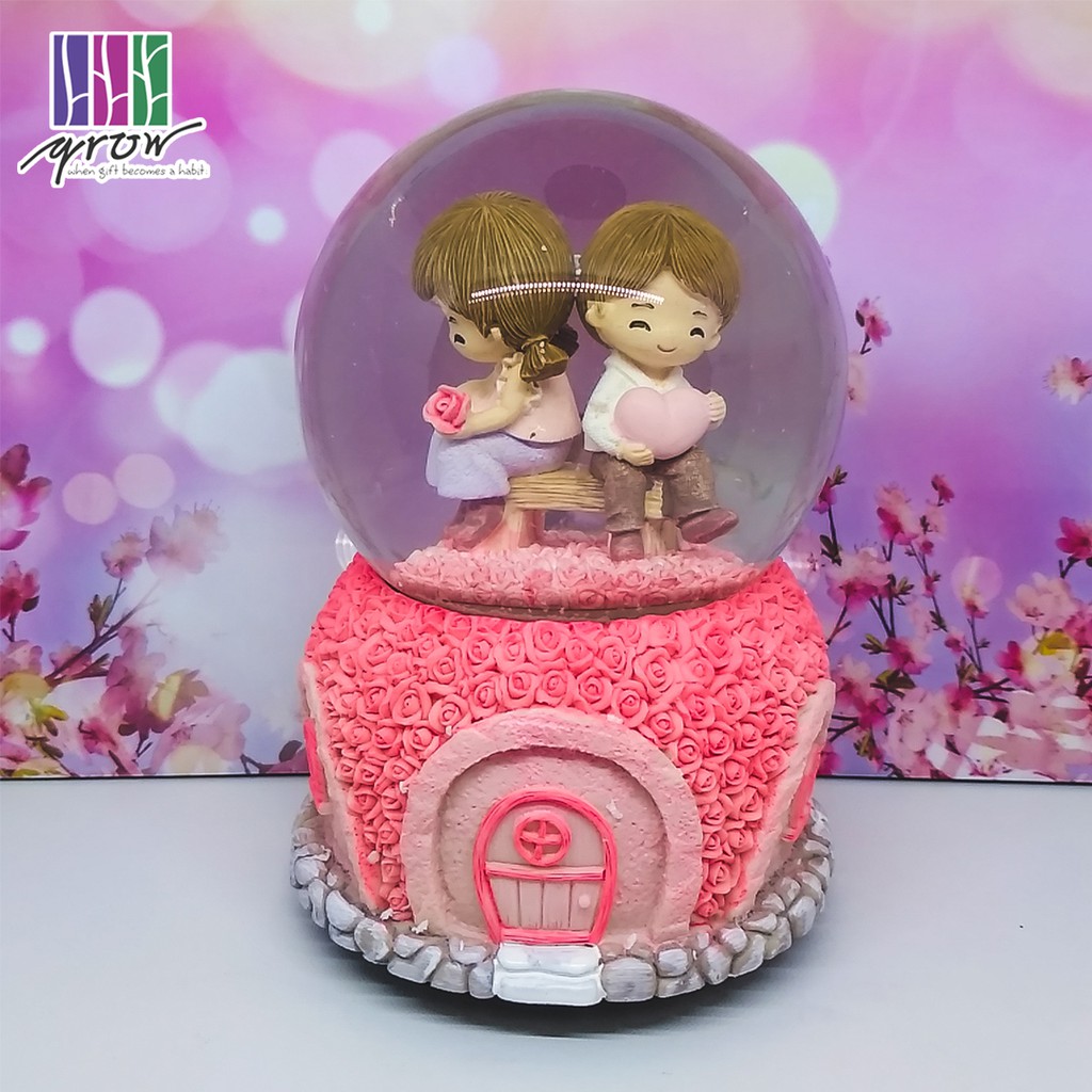 

WATER BALL / BOLA SALJU / KOTAK MUSIK CUTE PINK LOVE