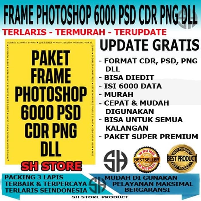 

Paket Template Frame Photoshop Desain Design 6000 File PSD CDR PNG