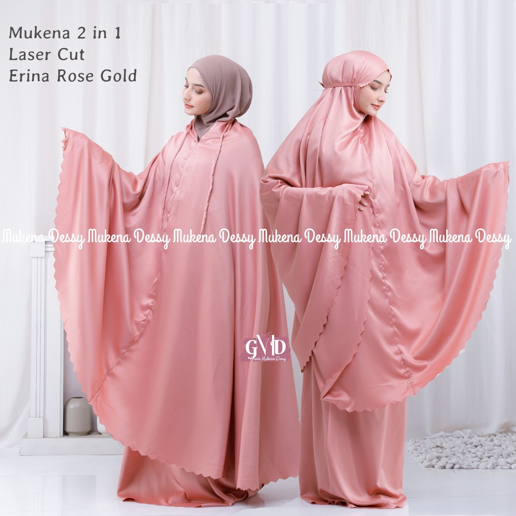 Mukena Dewasa Silky Daily 2in1 Premium Laser Cut Erina