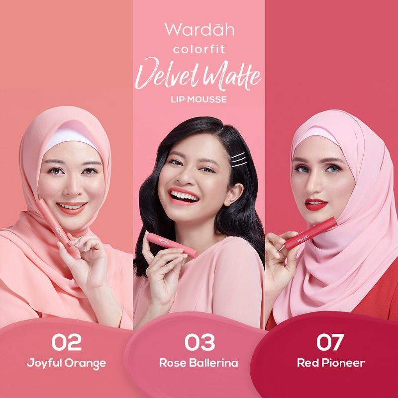 Wardah Colorfit Velvet Matte Lip Mousse 4g/Lipcream Wardah