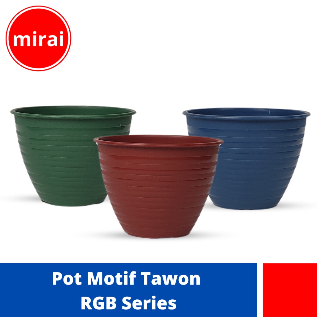 Mirai Pot Tanaman Hias Motif Tawon Warna Color RGB