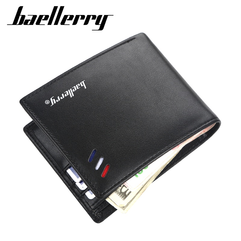 BAELLERRY D9158 Dompet Pria Bahan Kulit PU Leather Premium WATCHKITE BAEOS-1