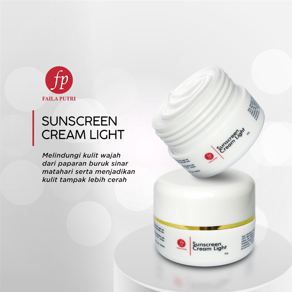 Sunscreen cream light FP - sunblock day cream spf 30