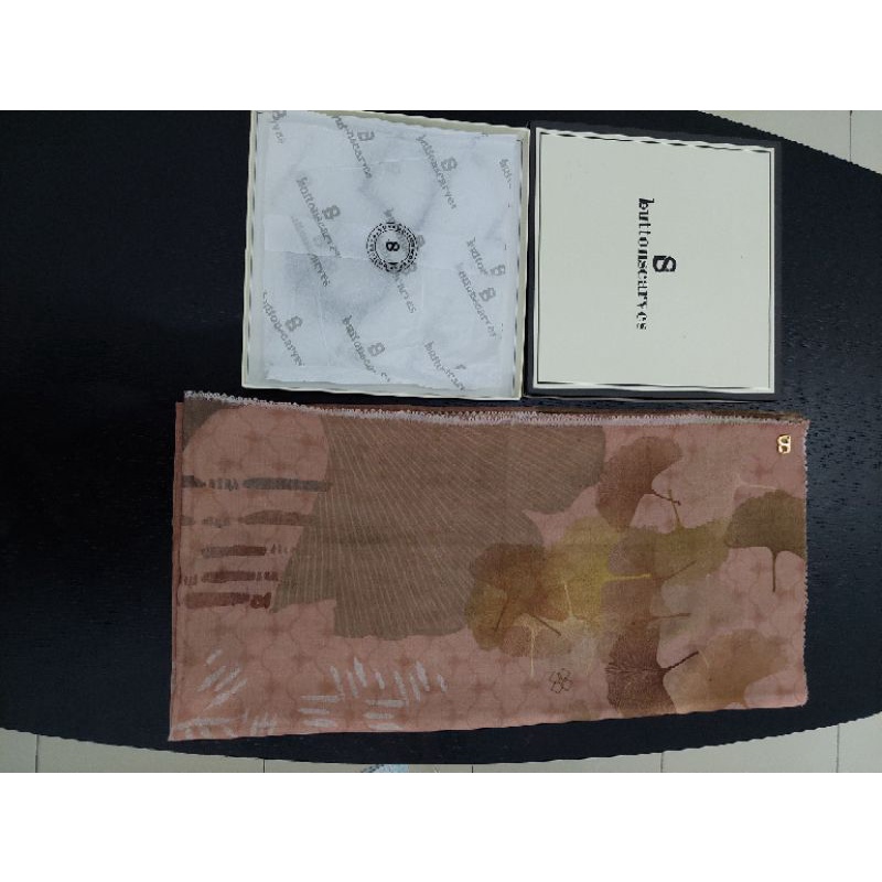 buttonscarves ginko salmon