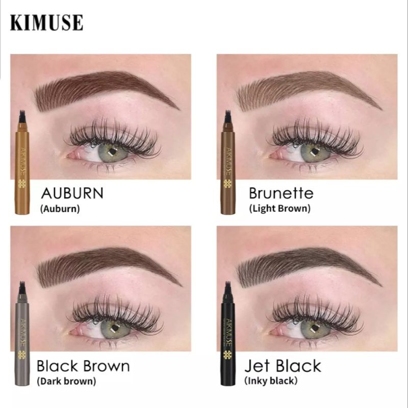 [READY STOCK &amp; COD] AIKIMUSE 4 COLOR WATERPROOF TATTOO BROW TINT PEN | AIKIMUSE EYEBROW TATTOO BROW TINT PEN | AIKIMUSE EYEBROW LIQUID PENCIL