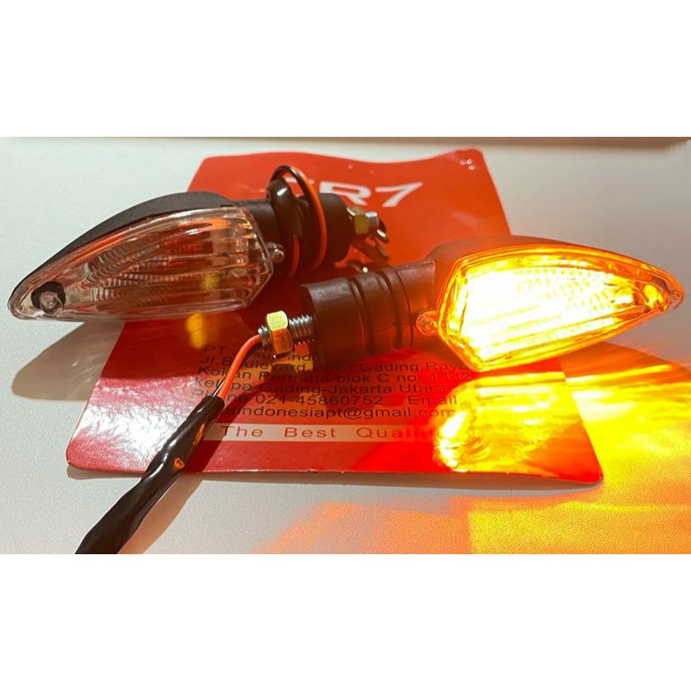Lampu sein standar New Vixion Sen Motor Besar Bohlam Model Standart ORI CR7