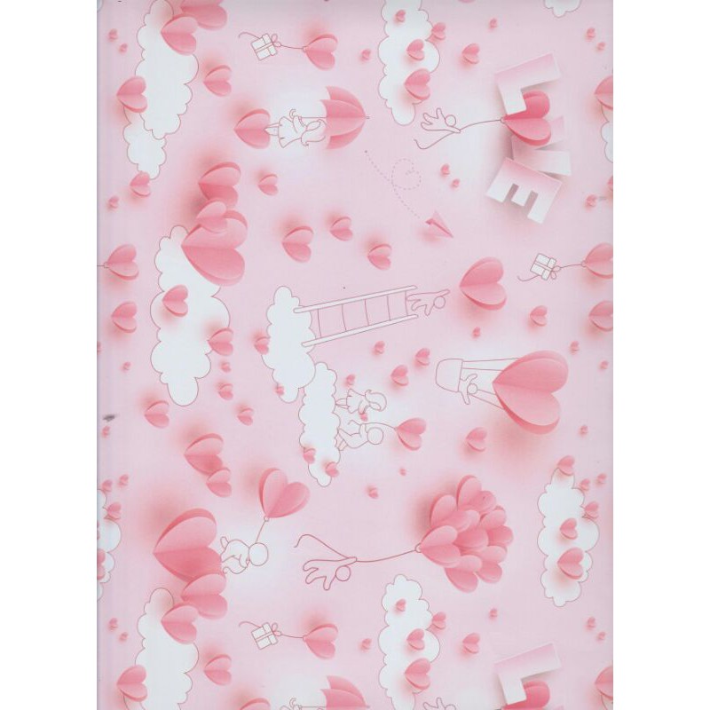 

Kertas Kado Sansan Wawa SW 5646 "heart/love/air balloon