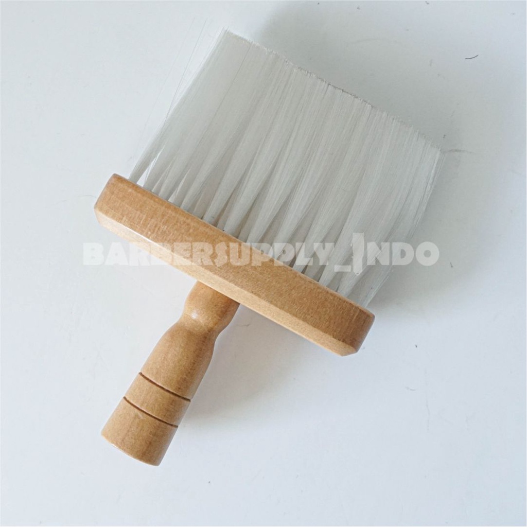 SIKAT / KUAS / BRUSH KAYU NYLON HALUS NECK RAMBUT BARBER SALON