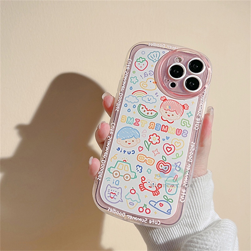 Case TPU Motif Lukisan Graffiti Untuk Samsung A14 A04 A13 A02S A03S A20S A23 A32 A11 A12 A51 A30 A50 A52 A10 A10S A72 M11 M12 J4 Plus J7 Prime