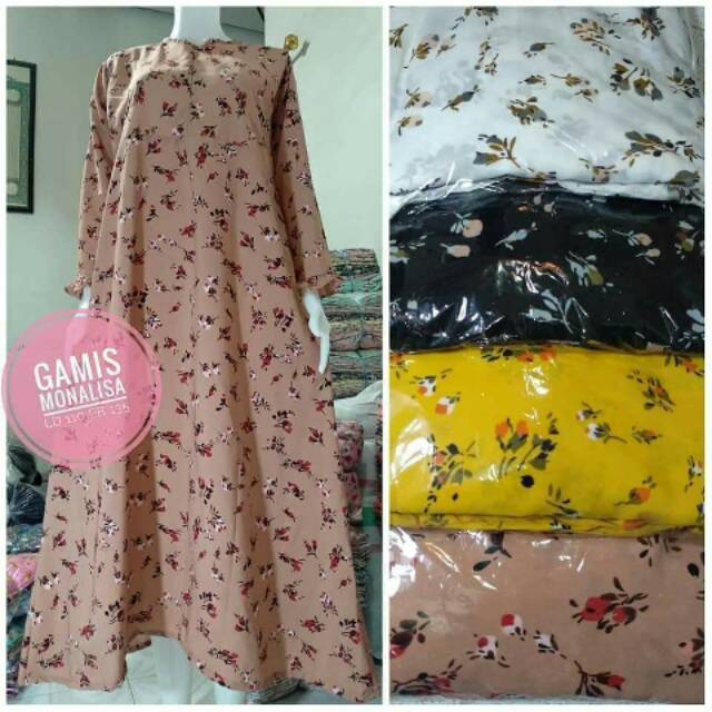 Gamis monalisa, gamis monalisa resleting depan