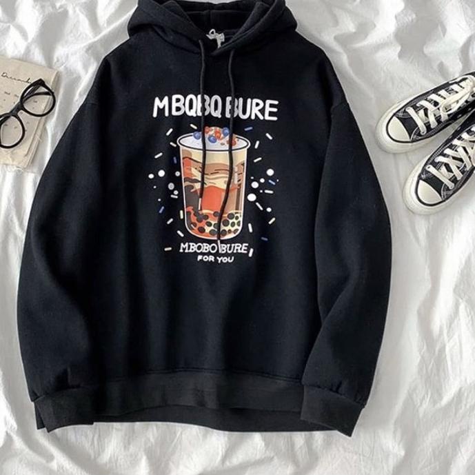 ✧ MBOBA BURE HOODIE SWEATER MURAH ➹