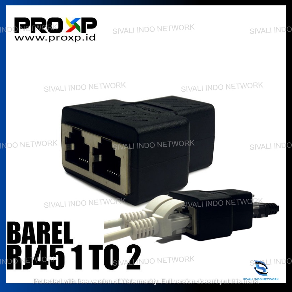 BAREL RJ45 CONNECTOR 1 TO 2