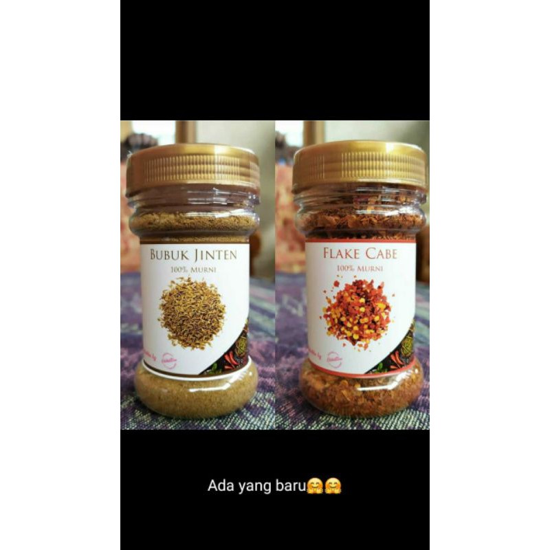 

Bubuk Jinten dan Bubuk Flake Cabe murni100%
