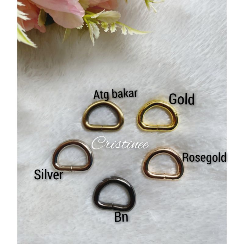 Ring D 2cm pendek ( 12 pcs)