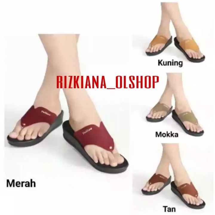 sandal wanita jepit ringan velisa / cassual / sandal santai / rizkiana_olshop