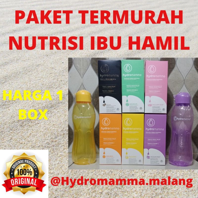 Termurah 1 box isi 12 pcs hydromamma immune booster hydromama hydro mamma minuman ibu hamil promil