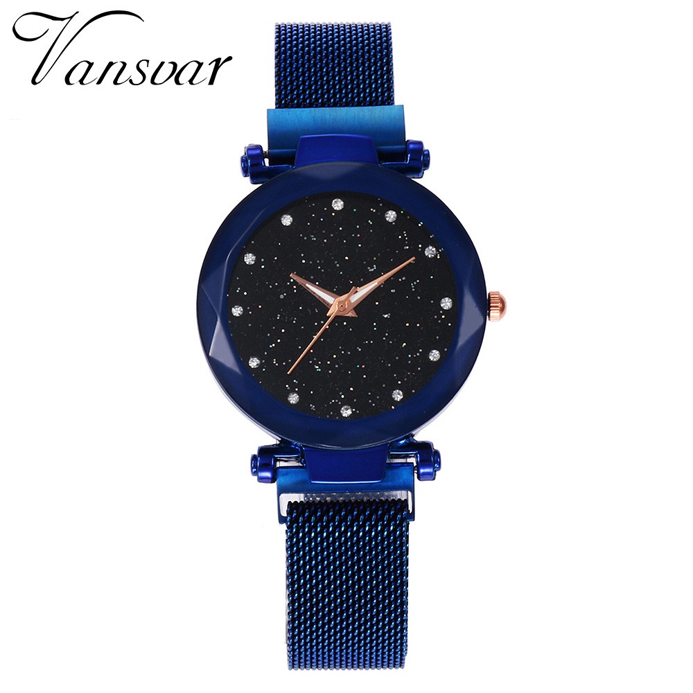 Jam Tangan Magnet Bunga Wanita Stary Night Korea Fashion (FREE BOX)