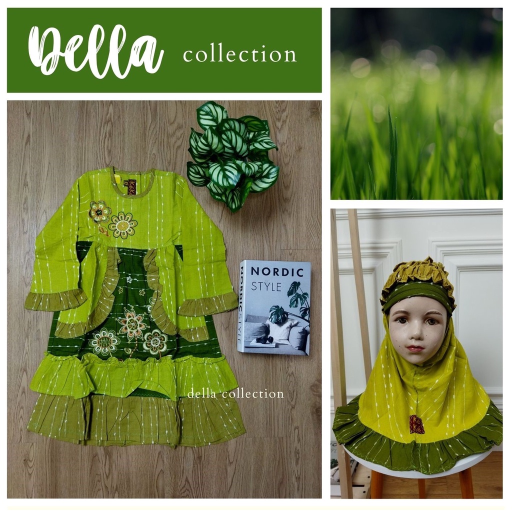 PROMO CUCI GUDANG | baju muslim anak Keke Anak Perempuan (Size 1)