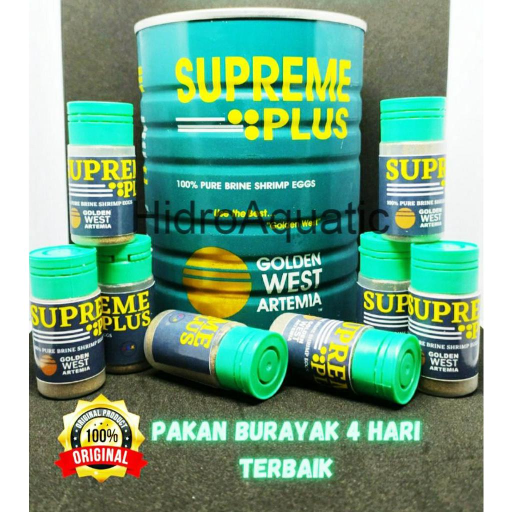 PROMO Artemia SUPREME PLUS REPACK 10 gram ORIGINAL / Artemia Tetas / kultur / Cupang / Kutir